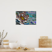 Ezekiels Wheel UFO oder Magic Mushroom-Poster Poster (Küche)