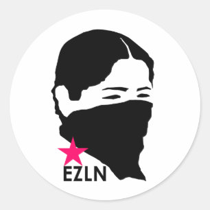 EZLN RUNDER AUFKLEBER