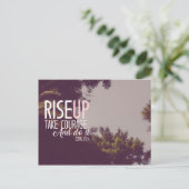 Ezra 10:4 - Aufstieg Postkarte (Stehend Vorderseite)