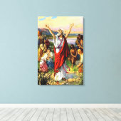 Ezra 8 Ezra Prays für die Leinwand der Hilfe Gotte (Insitu (Holzboden))