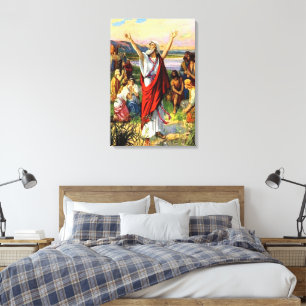 Ezra 8 Ezra Prays für die Leinwand der Hilfe Gotte