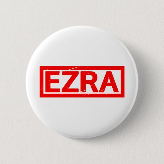 Ezra Briefmarke Button (Vorderseite)