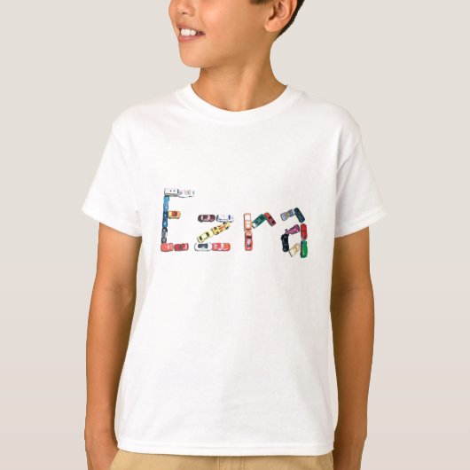 Ezra in den Rennwagen T-Shirt (Vorderseite)