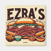 Ezras Deli Square Magnet (Vorne)