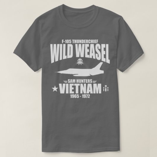 F105 Thunderchor Wild Weasel T-Shirt (Design vorne)