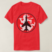 F105G ThunderChief Wild Weasel Abzeichen Clean Sty T-Shirt (Design vorne)