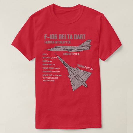 F106 Delta Dart T-Shirt (Design vorne)