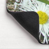 F10 Weiße Wildblumen Tufted Fleabane Mousepad (Ecke)