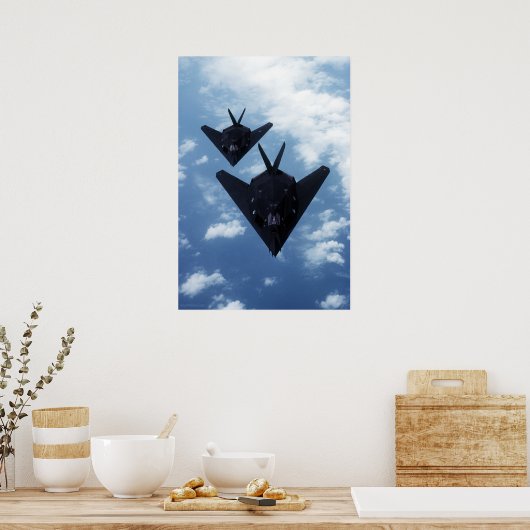 F117A im Flug Poster (Küche)