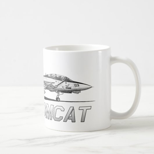 F14 Piratenflaggen des Tomcat-VF-103 - zeichnend Kaffeetasse (Rechts)