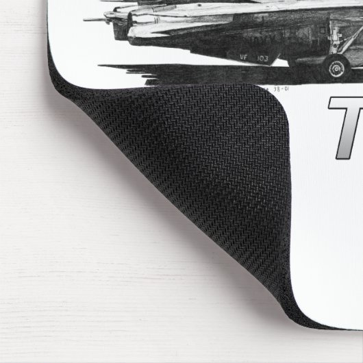 F14 Piratenflaggen des Tomcat-VF-103 - zeichnend Mousepad (Ecke)