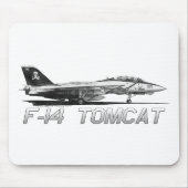 F14 Piratenflaggen des Tomcat-VF-103 - zeichnend Mousepad (Vorne)