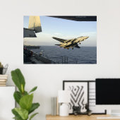F14 startet von der USS Kitty Hawk Poster (Heimbüro)