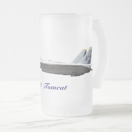 F14 Tomcat, F 14 Tomcat Mattglas Bierglas (VorderseiteRechts)