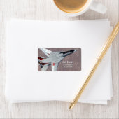 F14 Tomcat Jet Fighter Persönliches Adressetikett (Insitu)