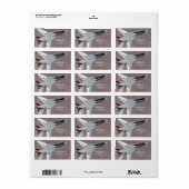 F14 Tomcat Jet Fighter Persönliches Adressetikett (Vorne)