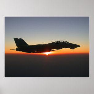 F14 Tomcat Kampfjet Afghanistan Große Leinwand Poster