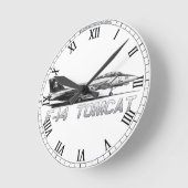 F14 Tomcat VF-103-Piratenflaggen - zeichnend Uhr (Winkel)