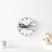 F14 Tomcat VF-103-Piratenflaggen - zeichnend Uhr (Zuhause)