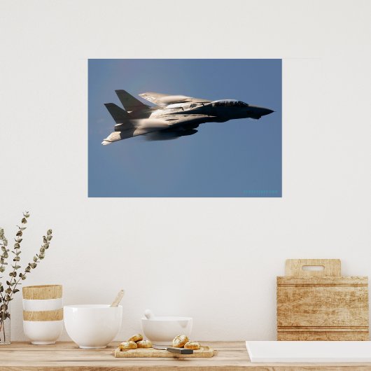 F14 über das Mittelmeer Poster (Küche)