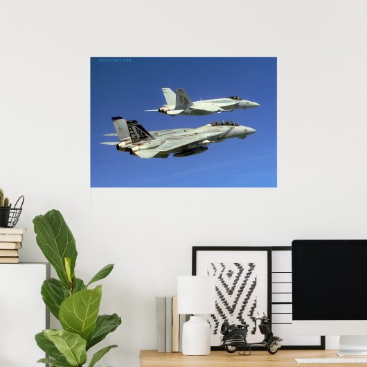 F14 und F18 Poster (Heimbüro)