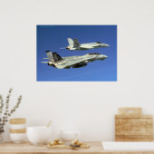 F14 und F18 Poster (Küche)