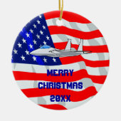 F15 Adler Fighter Jet Flying Keramikornament (Vorne)