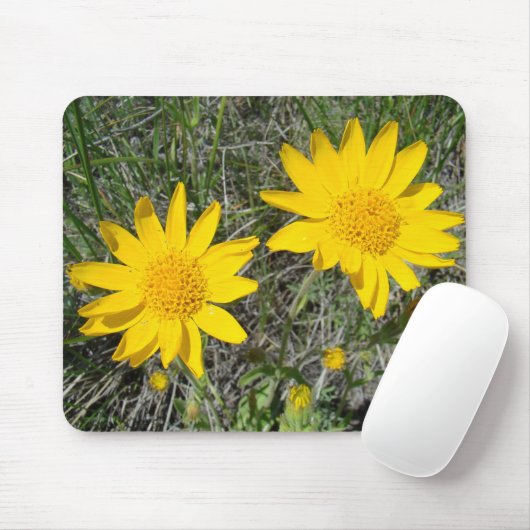 F15 Gelbe Wildblumen Nezeweed Mousepad (Mit Mouse)