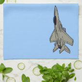 F15 Kämpferdesign Handtuch (Gefaltet)