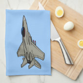 F15 Kämpferdesign Handtuch (Viertel Falte)