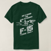 F15 Strike Eagle USAF Jet Fighter T-Shirt (Design vorne)