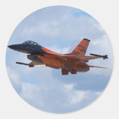 F16 Falken bekämpfen Runder Aufkleber (Vorderseite)