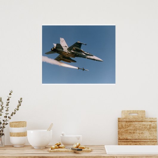 F18 Feuerfestwickler Poster (Küche)
