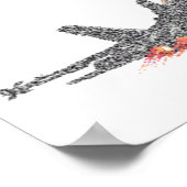 F18 Hornet Fighter Jet - Statisch Poster (Ecke)