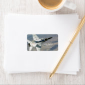 F18 Hornet Jet Fighter Persönliches Adressetikett (Insitu)