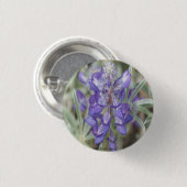 F18 Lila Wildblumen Jährliche Lupine Button (Vorne & Hinten)