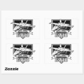 F18 Super Hornet Rechteckiger Aufkleber (Blatt)