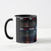 F1 2026 Calendar Mug Tasse (Links)