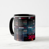 F1 2026 Calendar Mug Tasse (Vorderseite Links)
