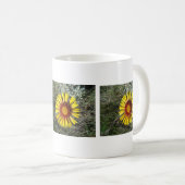 F1 Gelbe Wildblume Gaillardia Kaffeetasse (VorderseiteRechts)