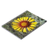 F1 Gelbe Wildblume Gaillardia Notizblock (Linke Seite)