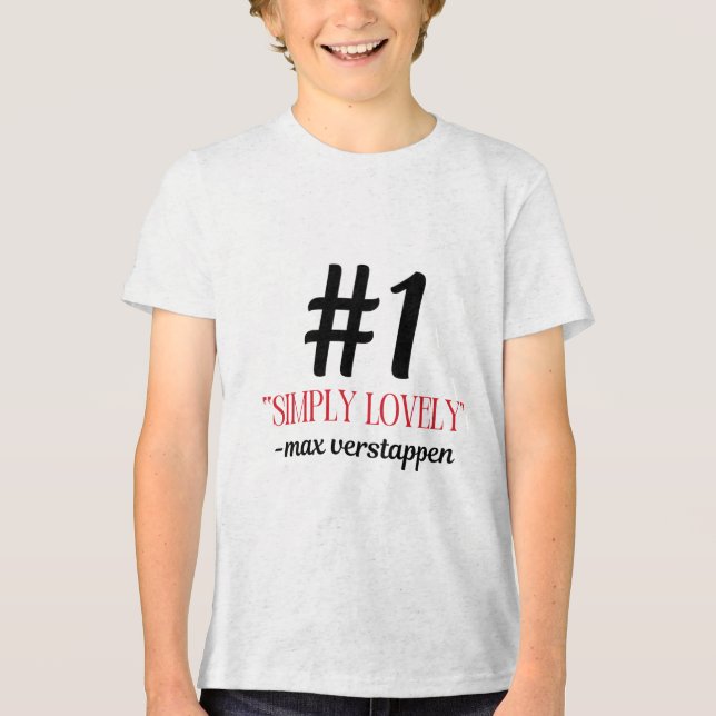 F1 Max einfach sehr schön Sticker Tri-Blend Shirt (Vorderseite)