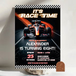 F1 Racing Red Car Birthday Boy Einladung<br><div class="desc">F1 Racing Car Birthday Einladung,  Formel 1 Red Race Car Junge Geburtstagsparty,  Start Your Motor Cars Geburtstagsparty,  Go Kart Geburtstag</div>