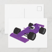 F1 Rennwagen Feiertagspostkarte (Vorne/Hinten)