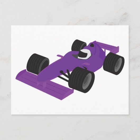 F1 Rennwagen Feiertagspostkarte (Vorderseite)