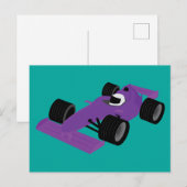 F1-Rennwagen Postkarte (Vorne/Hinten)