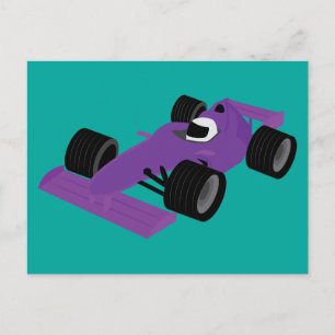 F1-Rennwagen Postkarte