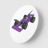 F1-Rennwagen Runde Wanduhr (Winkel)