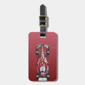 F1 Tasse - Lewis Hamilton #44 | Racing Fan Coffee Gepäckanhänger (Vorderseite vertikal)