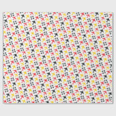 F22 C17 KC135 in Rot-Gelb und Schwarz Geschenkpapier (Flach)